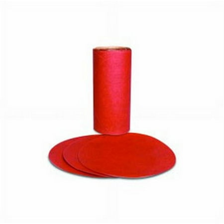 

3M 1606 Red Abrasive PSA Disc 5 in P180 A Weight 100 discs per roll