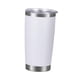 thumbnail image 3 of Vaso de acero inoxidable con aislamiento al vacío, botella térmica reutilizable con tapa para té, eventos al aire libre, coche y café. Blanco, 3 of 9