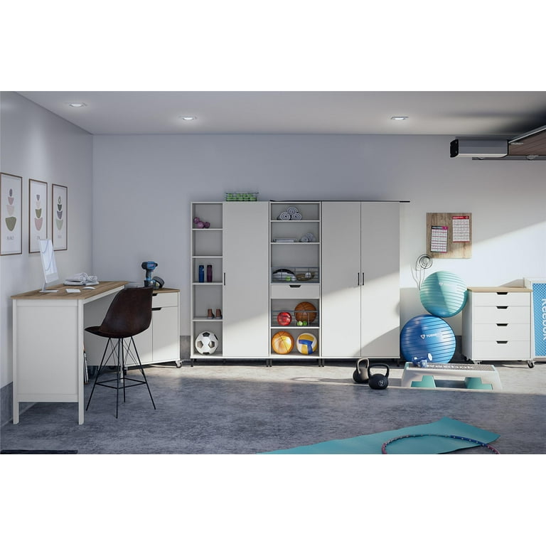 Versa 36 Wide White Storage Cabinet: 2 Doors – RealRooms