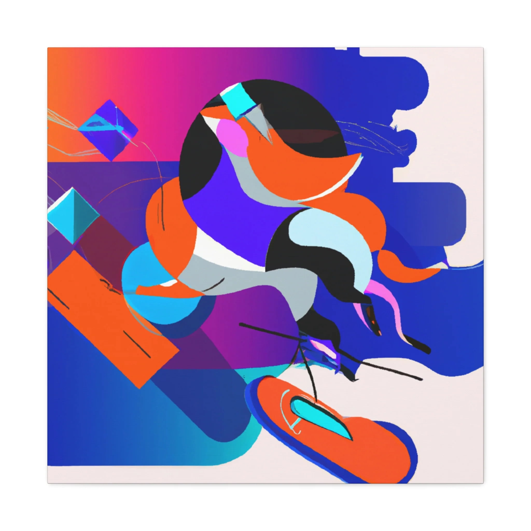 Digital Nostalgia Painting Canvas