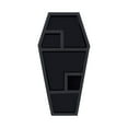 thumbnail image 2 of Shengyu Black Gothic Style Coffin Storage Rack - Gift For Halloween Enthusiasts Long Term And Durability 1Set, 2 of 6