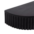 thumbnail image 3 of Kate and Laurel Reid Ribbed Wooden Floating Side Table, 20 x 11 x 6, Black, Modern Wood Floating Nightstand with Drawer for Extra Storage and Added Functionality, 3 of 9