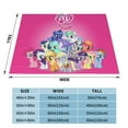 thumbnail image 4 of My Lit-Tle Pony Fleece Blanket Super Soft Cozy Throw Blanket Fuzzy Comfy Flannel Blanket Warm Plush Blankets And Throws For Couch, Sofa, Bed 60"X50", 4 of 7