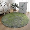 thumbnail image 1 of Plush Round Rug Fluffy White Carpets For Living Room Soft Home Decor Bedroom, 1 of 5