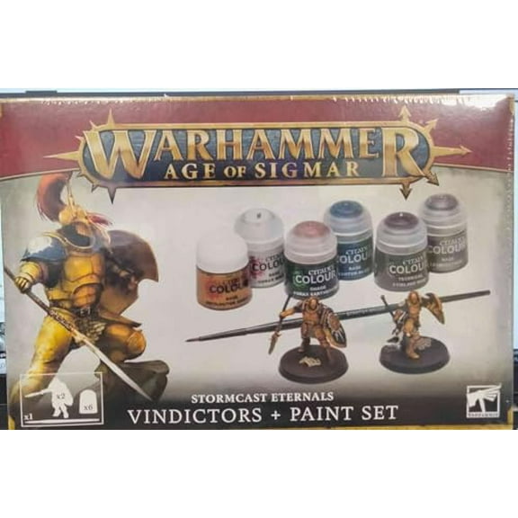 Games Workshop - Warhammer Age of Sigmar - Stormcast Eternals Vindicators Paint Set