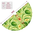 thumbnail image 3 of Lsque Green Avocado Print Christmas Tree Skirt, Tree Skirt with Ties or Velcro, Perfect for Holiday Decorations, Halloween, and New Year-48", 3 of 7