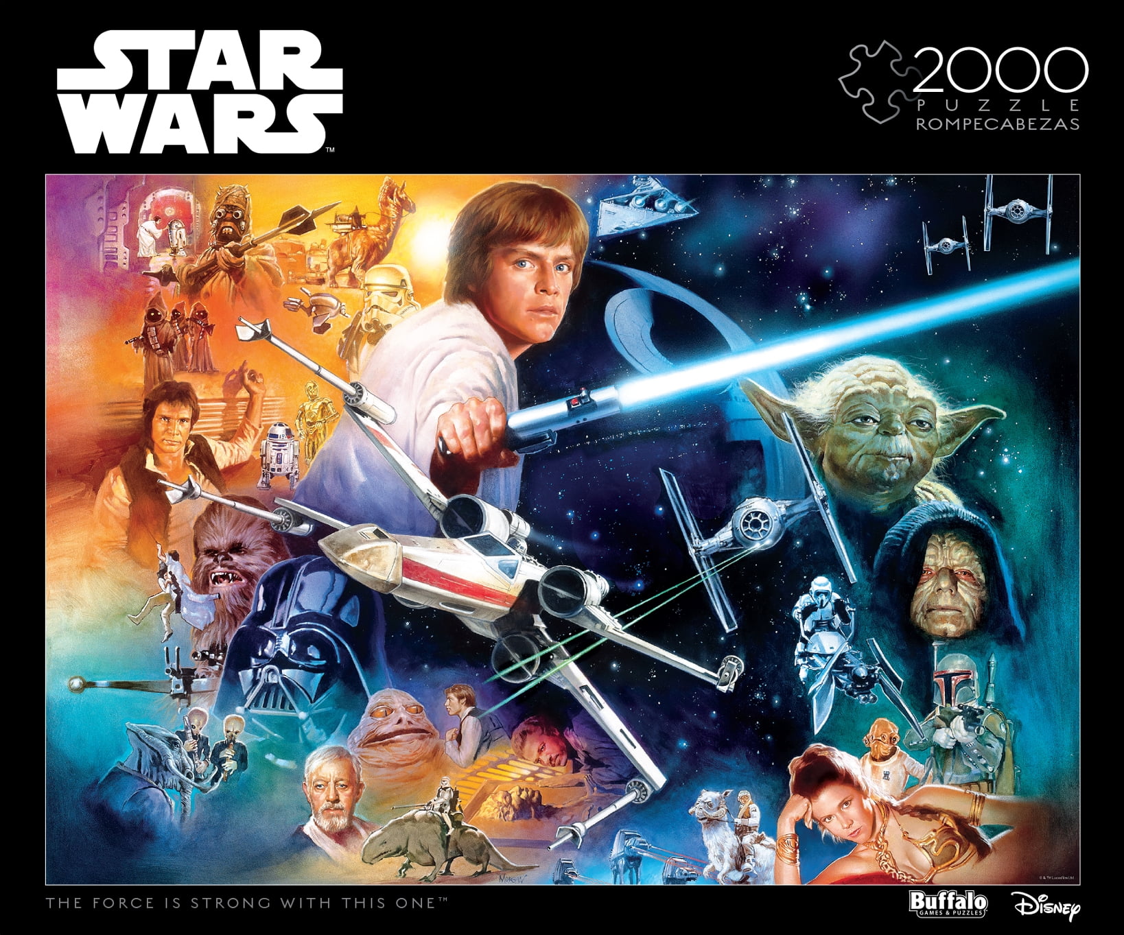 Star Wars Disney You Were The Chosen One 2000 Piece Puzzle Buffalo Games IN HAND 