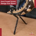 thumbnail image 4 of Hand Forged Drinking Horn Rack, 4 of 9