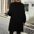 thumbnail image 3 of Vedolay Sweaters for Women Trendy Open Front Cardigan Coats Soft Coat Fall 2023 Black,L, 3 of 4