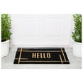 thumbnail image 3 of Calloway Mills 107392436 Modern Black Hello Doormat 24" x 36", 3 of 5