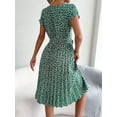 thumbnail image 7 of Floral Printed Dress for Women Summer Pleated Design Fashionable Comfortable, 7 of 7