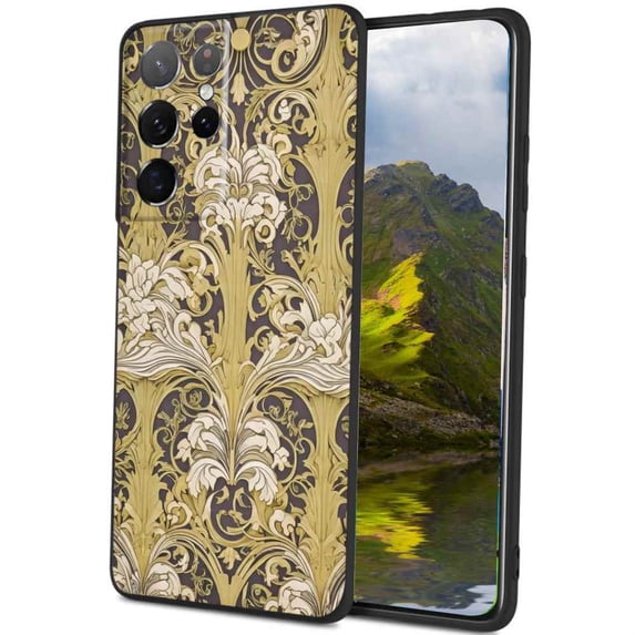 Art-Nouveau-15 Phone Case, Degined for Samsung Galaxy S23 Ultra Case Men Women, Flexible Silicone Shockproof Case for Samsung Galaxy S23 Ultra