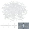thumbnail image 1 of 400Pack Tile Spacers, 2.5mm 3/32" Cross Shape Wall Floor Tile Spacer (White), 1 of 6