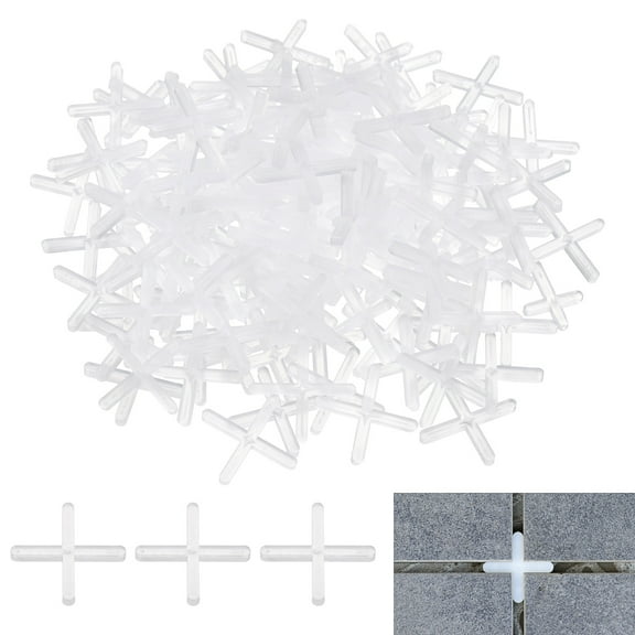 400Pack Tile Spacers, 2.5mm 3/32" Cross Shape Wall Floor Tile Spacer (White)