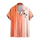 thumbnail image 1 of Mens Manga Corta Botón Abajo Camisas Botones Casuales Imprimir Blusa Turndown, 95% Poliéster 5% Camisa de Spandex para la Fiesta, Negocios Y Diario, 1 of 5