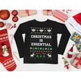 thumbnail image 3 of Tstars Quarantine 2020 Christmas Is Essential Ugly Christmas Women Long Sleeve T Shirt, 3 of 4