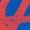 Blue, variant on Anrachy Red Logo Adult Blue Long Sleeve Hoodie-Medium
