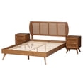 thumbnail image 3 of Baxton Studio Asami Mid-Century Bedroom Set, 3-Piece, Walnut Brown, 3 of 15