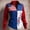 #01 Dark Blue, variant on 4th of July Patriotic Button Down Blouse for Women 250th Anniversary USA Flag Print Retro Floral Embroidery Long Sleeve Collared Dressy Casual Tunic Tops for Independence Day, #01 Wine, XXL