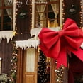 thumbnail image 7 of Vrorvz Outdoor Christmas Decorations Large Bow with Led Lights Holiday Decor Stunning Versatile Indoor Outdoor Scene Setup Easy Install Reusable Christmas Spring Festival Decor 19.7in Red, 7 of 7