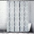 thumbnail image 1 of Cortina de ducha de tela gris, diseño impermeable y poliéster, secado rápido, dobladillo ponderado, juego de cortinas de ducha para baño, duraderas y lavables con 12 ganchos, 1 of 7