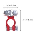 thumbnail image 4 of MIANGASTORE 1 Pair of Professional Battery Cable Terminal Positive Negative Corrosion Resistant Battery Terminal, 4 of 8