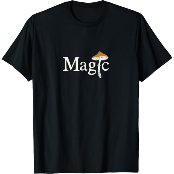Magic Mushroom T-Shirt men and women can wear, black, white, gifts