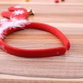 thumbnail image 4 of RV De adornos navideños, suministros para fiestas y festivales, copo de nieve rojo, aro para el pelo, campana de plumas caqui, hebilla de cabeza de cuerno de ciervo, 4 of 5