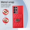 thumbnail image 5 of K-Lion for Samsung Galaxy S22 Ultra Wallet Case with Card Holder, PU Leather Shockproof Crossbody Case with Metal Snap Adjustable Strap Lanyard Compatible with Samsung Galaxy S22 Ultra,Red, 5 of 7