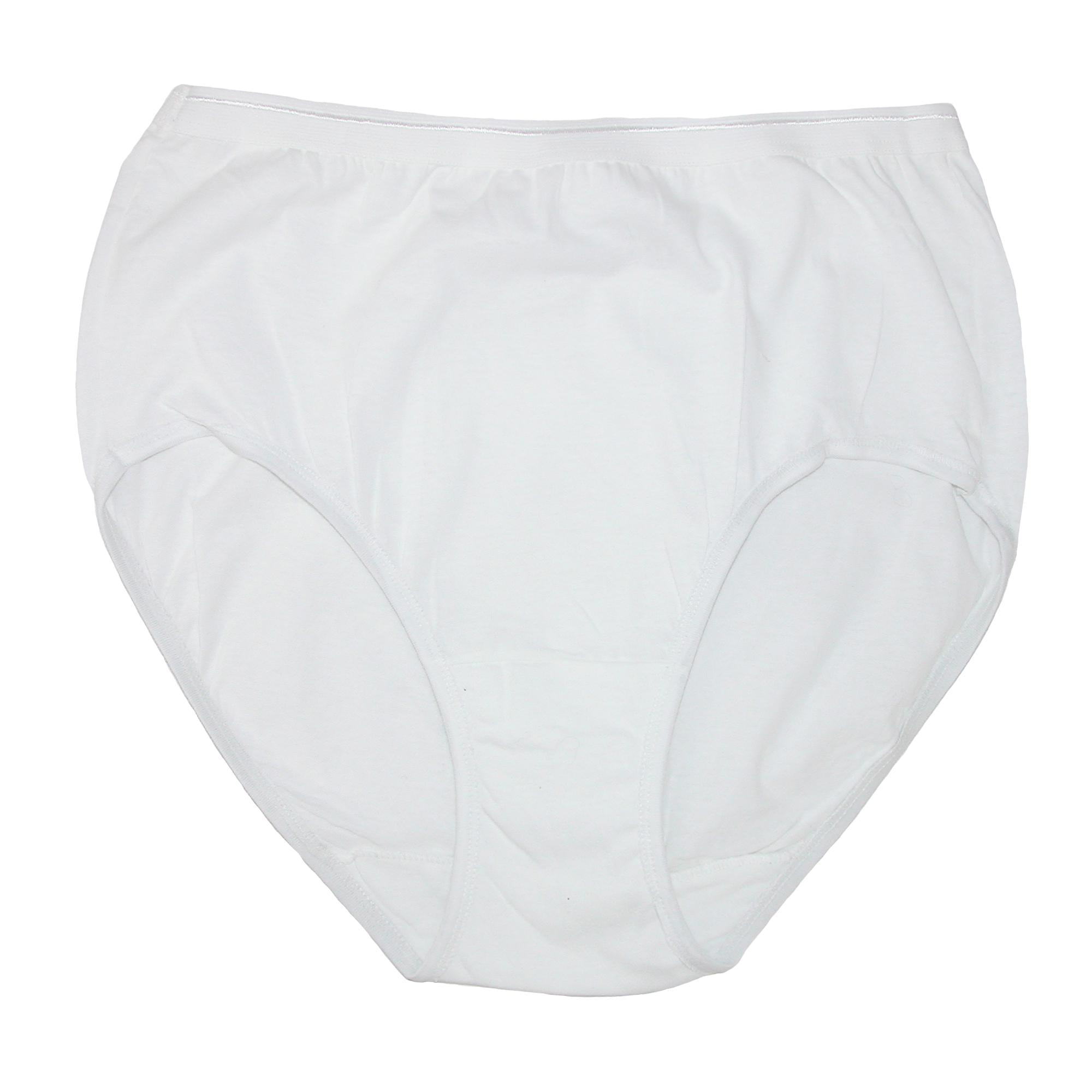 Fruit of the Loom Women's White Cotton Briefs (6 Pair Pack)