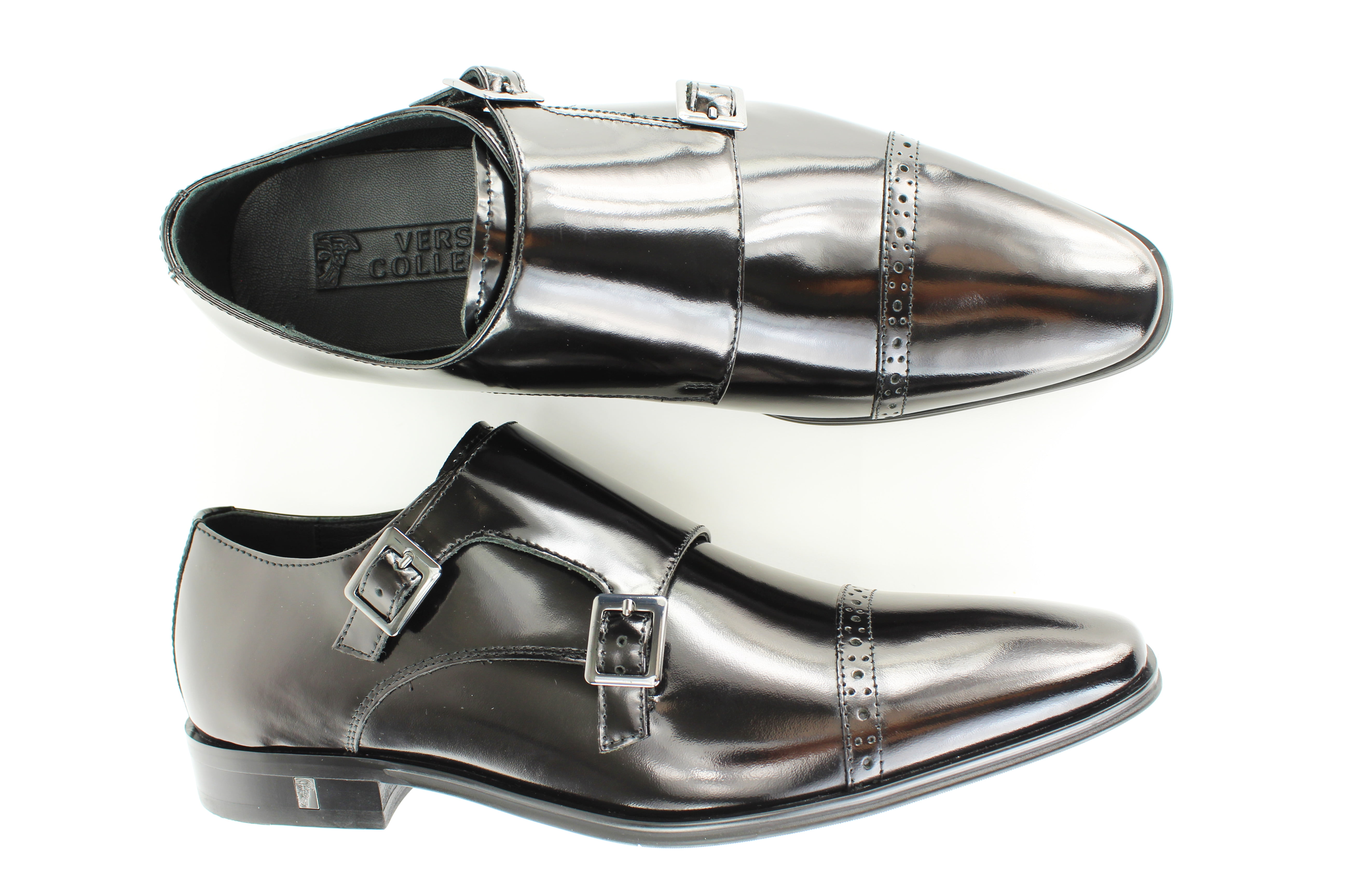versace double monk strap