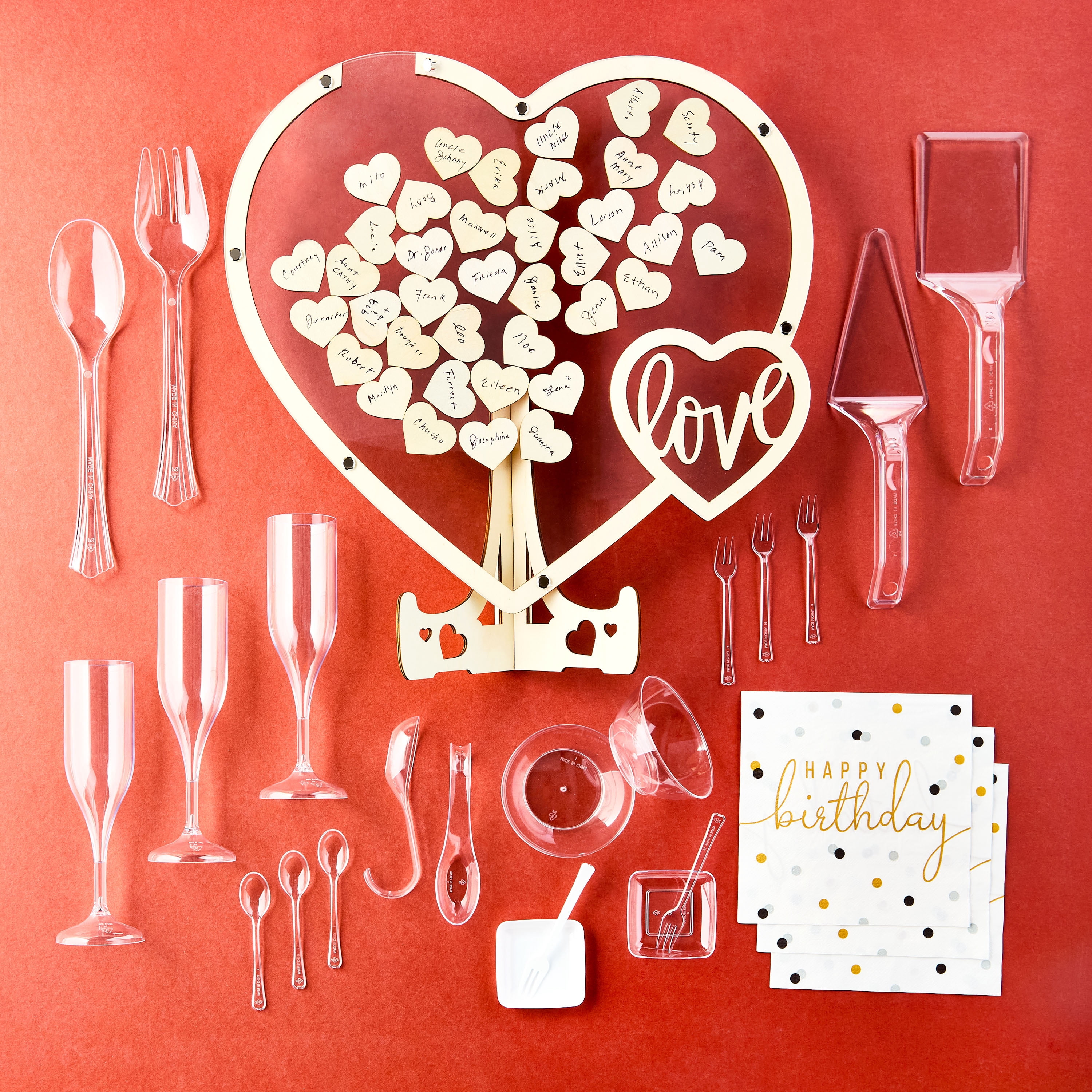 48 Count, 4.1 IN Clear Disposable Plastic Cocktail Forks, by Way To Celebrate