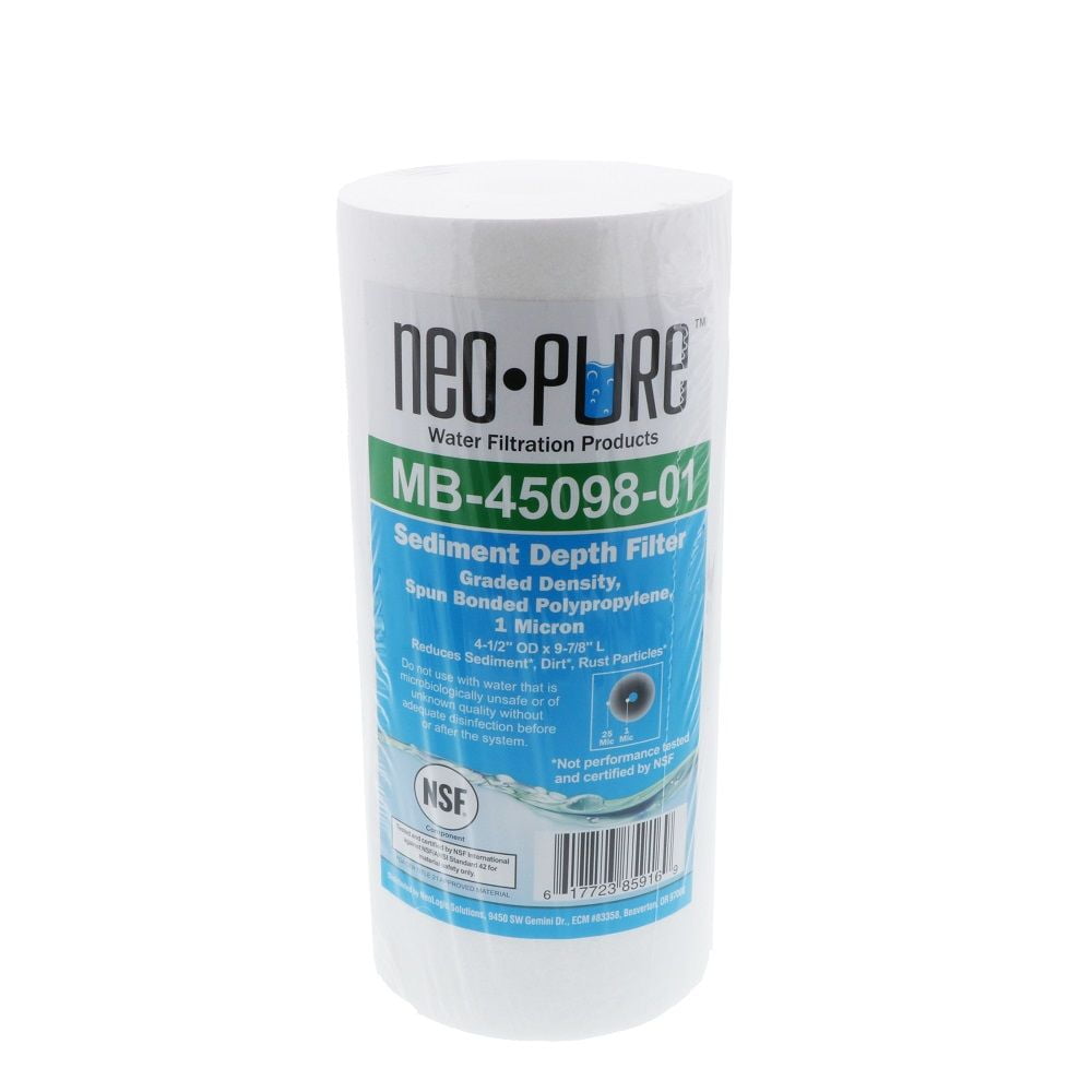 Neo-Pure CTO1-2510 9-7/8 x 2-1/2 Coconut Shell Carbon Block