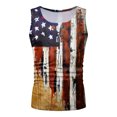 thumbnail image 2 of Vedolay Men's Summer Tank Casual Crew Neck Printed Sleeveless Tops,Red XXL, 2 of 4