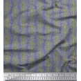 thumbnail image 1 of Soimoi Purple Cotton Poplin Fabric Coconut Leaves Printed Fabric 1 Yard 56 Inch Wide, 1 of 3