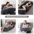 thumbnail image 4 of Full body pillow, suitable for sleep cooling, U-shaped pillow, with detachable and washable features, 4 of 7