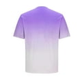 thumbnail image 4 of Chiccall Mens Gradient Summer Tops Casual Comfy Crew Neck Short Sleeve T Shirts Soft Loose Stretch Workout Gym Tees, 4 of 5