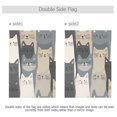 thumbnail image 4 of Yayeee Garden Flag 12" x 18" Double Sided Outdoor Yard Lawn Holiday Decorations, Blue Cute Cats, 4 of 6