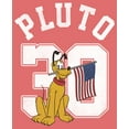 thumbnail image 2 of Boy's Mickey & Friends Pluto 30 American Flag  Performance Graphic Tee Red Heather X Large, 2 of 4