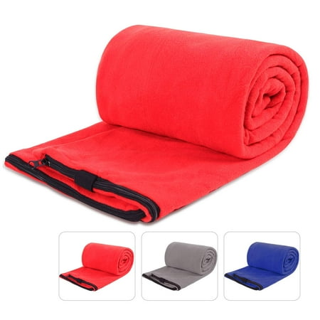 Redcamp Fleece Sleeping Bag Liner For Warm Weather Full Sized Zipper Backng Blanket Outdoor Camping Or Indoor Used With Sack Redcamp Fleece Sleeping Bag Liner For Warm Weather Full Sized Zipper Backng Blanket Outdoor Camping Or Indoor Used With Sack