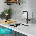 thumbnail image 4 of KRAUS Urbix Industrial Single Handle Kitchen Bar Faucet in Matte Black, 4 of 13