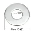 thumbnail image 3 of 50 Pcs 10mm x 25mm x 1.8mm 304 Stainless Steel Flat Washer for Screw Bolt, 3 of 3