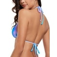 thumbnail image 6 of Ocean Blues Women's Triangle Bikini Top Halter Bathing Suit Top, 6 of 7