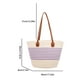 thumbnail image 5 of Bolsa Bolso de ganchillo para mujer, bolso de hombro de paja suave, bolso de playa de viaje de verano (púrpura), 5 of 8