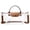 Brown, variant on Women's Clear Bag for Stadium Events Small Clear Purse Crossbody Bags Transparent Handbag with Detachable Strap