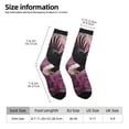 thumbnail image 2 of Cauagu Flower Bald Eagle Print Crew Socks for Women and Men,Adult Athletic Running Socks 1-Pair Sports Socks Work Gear Socks with Moisture Wicking, 2 of 6