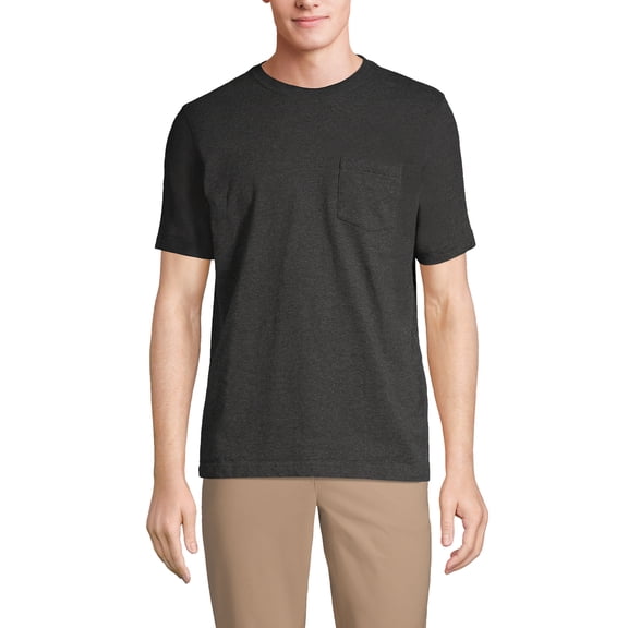 Lands' End Men's Super-T Short Sleeve T-Shirt with Pocket