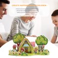 thumbnail image 4 of 3D Paper Assembly House Model Children DIY Paper Building Architecture Model Kids Early Educational Toy Type 1, 4 of 8