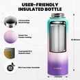 thumbnail image 5 of One Gallon Water Bottle Insulated, Triple Walled Vacuum Stainless Steel ), Leak Proof & Non-BPA, Large Water Flask Jug with Paracord Handle & Straw Spout Lids, 5 of 6