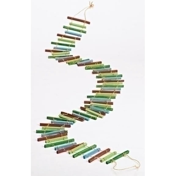 Roman 6' Unlit Rainbow Ladder Style Artificial Christmas Garland